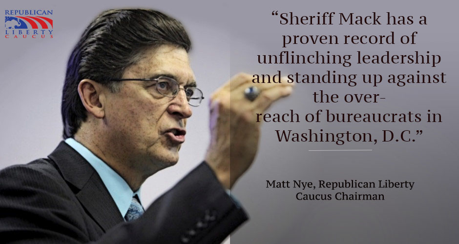 Republican Liberty Caucus Endorses Sheriff Richard Mack for Arizona's CD8 Special Election