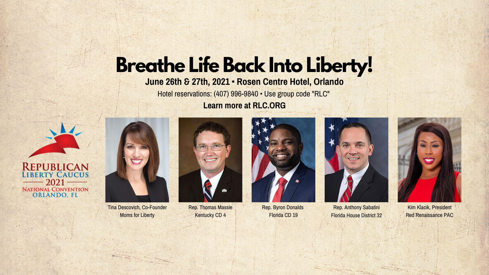 Rep. Thomas Massie to headline 2021 RLC National Convention